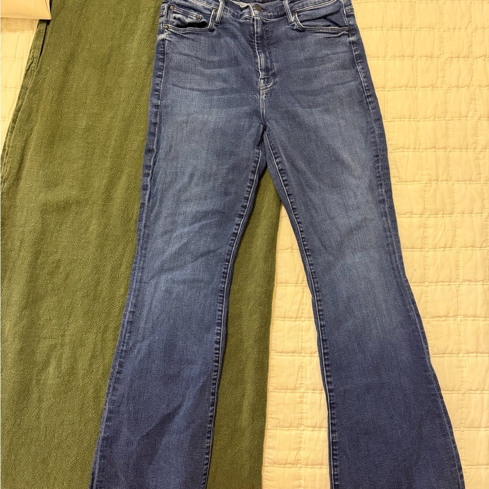 MOTHER Blue Flare Jeans